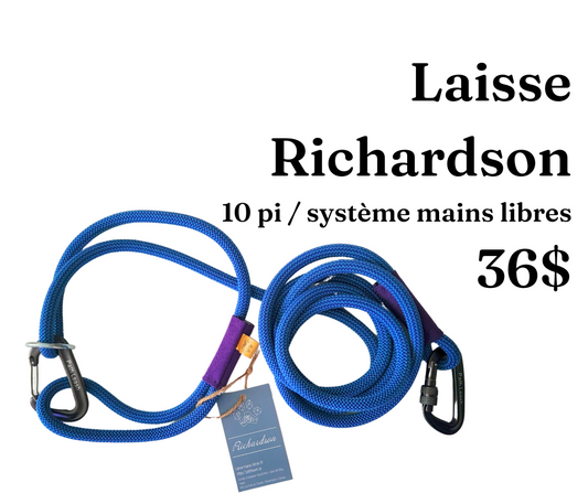 Path Leash - Laisse - mains-libres Bleu & Mauve