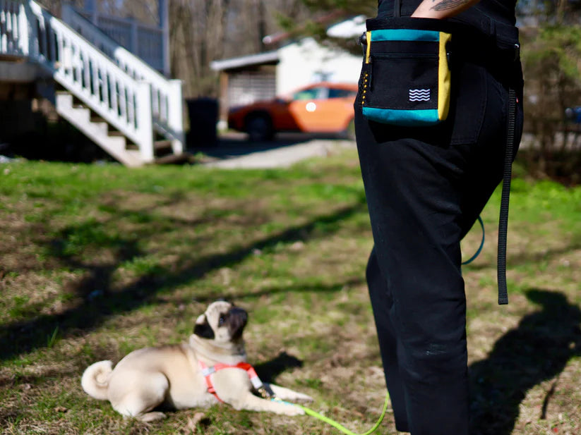 Waterproof waist bag - Kel tech gear - Grey-coral-mint green